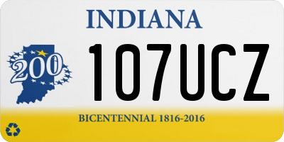 IN license plate 107UCZ