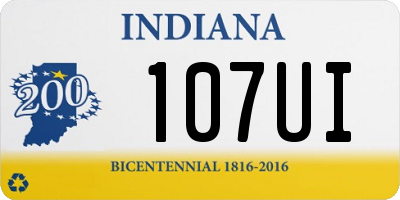 IN license plate 107UI