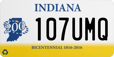 IN license plate 107UMQ