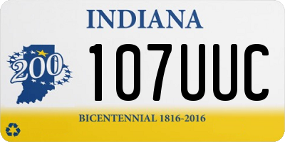 IN license plate 107UUC