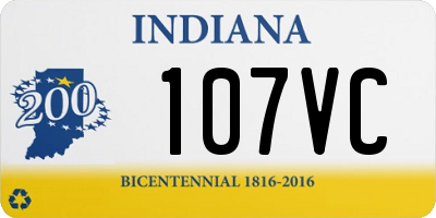 IN license plate 107VC