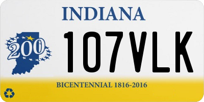 IN license plate 107VLK