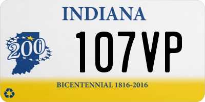 IN license plate 107VP