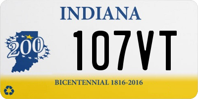 IN license plate 107VT