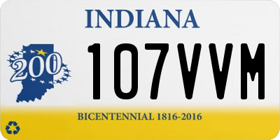 IN license plate 107VVM