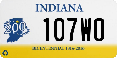 IN license plate 107WO