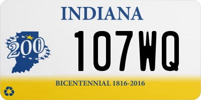 IN license plate 107WQ