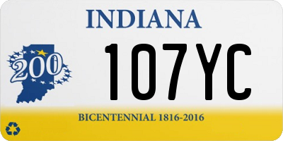 IN license plate 107YC