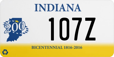 IN license plate 107Z