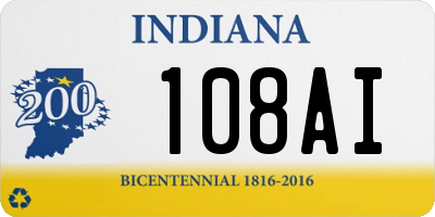 IN license plate 108AI