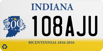 IN license plate 108AJU