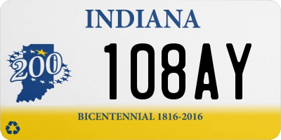 IN license plate 108AY