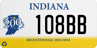 IN license plate 108BB