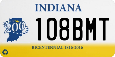 IN license plate 108BMT