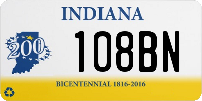 IN license plate 108BN