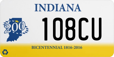 IN license plate 108CU