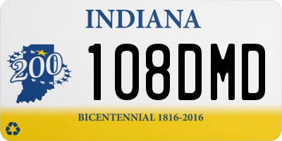 IN license plate 108DMD