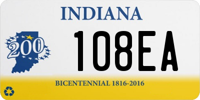 IN license plate 108EA