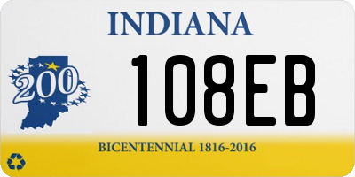 IN license plate 108EB