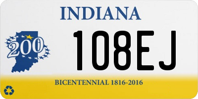 IN license plate 108EJ