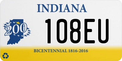 IN license plate 108EU