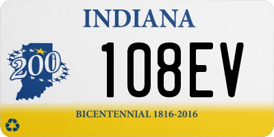IN license plate 108EV