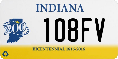 IN license plate 108FV