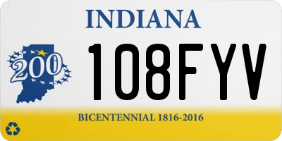 IN license plate 108FYV