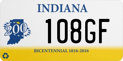 IN license plate 108GF