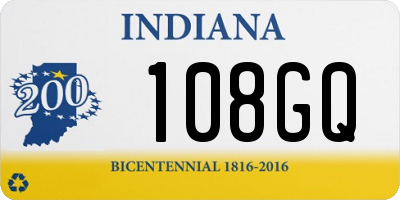 IN license plate 108GQ