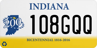 IN license plate 108GQQ