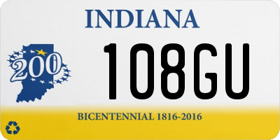 IN license plate 108GU