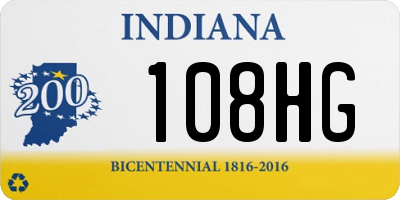 IN license plate 108HG