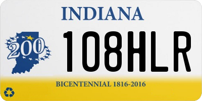 IN license plate 108HLR