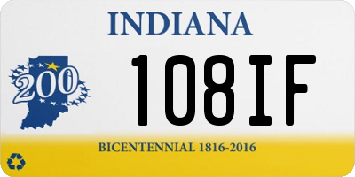 IN license plate 108IF