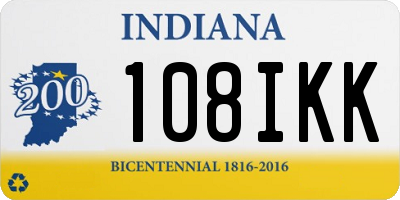 IN license plate 108IKK