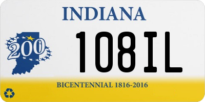 IN license plate 108IL