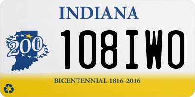 IN license plate 108IWO