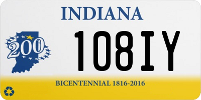 IN license plate 108IY