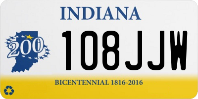 IN license plate 108JJW