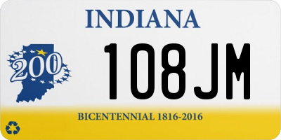 IN license plate 108JM