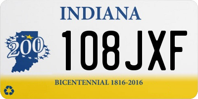 IN license plate 108JXF