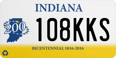 IN license plate 108KKS