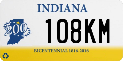 IN license plate 108KM