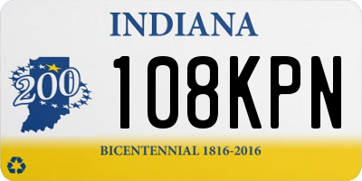 IN license plate 108KPN
