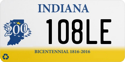 IN license plate 108LE