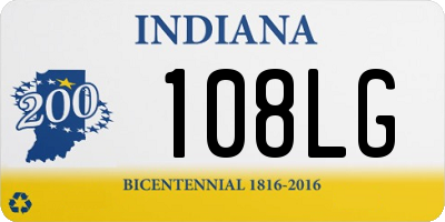 IN license plate 108LG