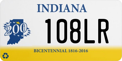IN license plate 108LR