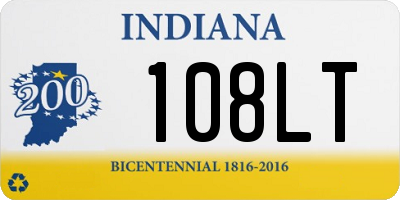 IN license plate 108LT