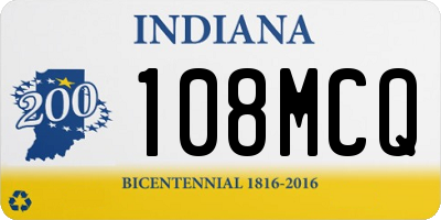 IN license plate 108MCQ